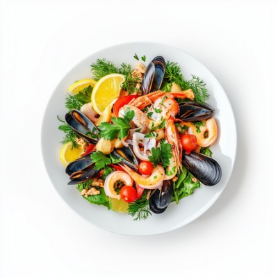 Фирменное блюдо Морской гриль прованс - купить в Амузгах